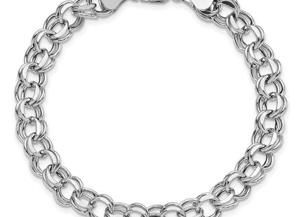 14K white gold bracelet, further view