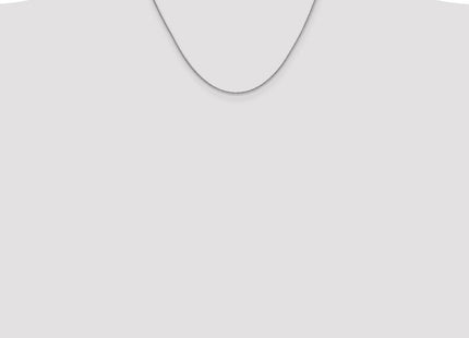 14K White Gold Round Snake Lobster Clasp Chain (Style WSNA120-18)