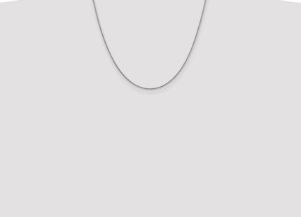 14K White Gold Round Snake Lobster Clasp Chain (Style WSNA120-20)
