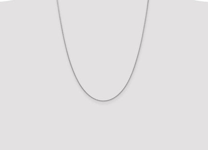 14K White Gold Round Snake Lobster Clasp Chain (Style WSNA120-24)