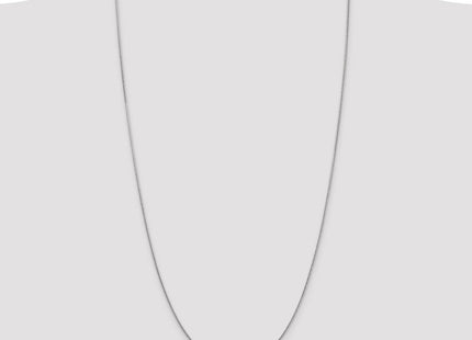 14K White Gold Round Snake Lobster Clasp Chain (Style WSNA120-30)