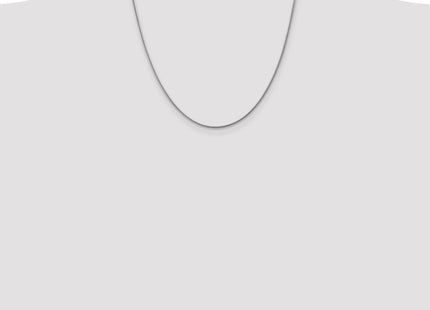 14K White Gold Round Snake Lobster Clasp Chain (Style WSNA160-20)