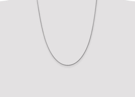 14K White Gold Round Snake Lobster Clasp Chain (Style WSNA160-24)