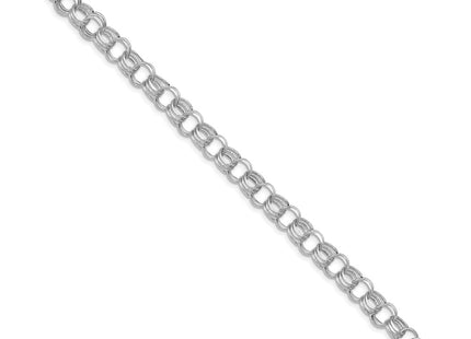 14K white gold bracelet, alternate view