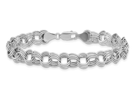 14K white gold bracelet, another view