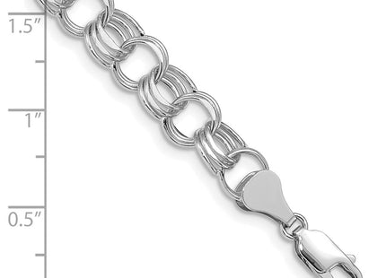 14K white gold bracelet, further view