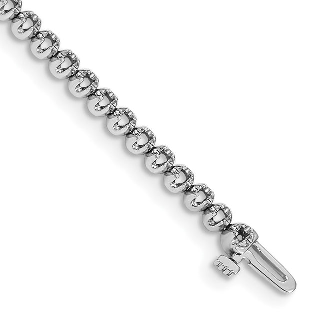 14k White Gold Bracelets Style X10003W - Classique Jewelry Inc.