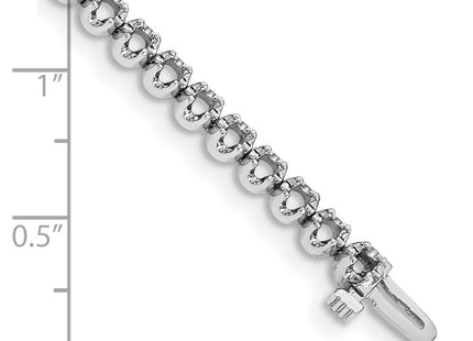 14k White Gold Bracelets Style X10005W - Classique Jewelry Inc.