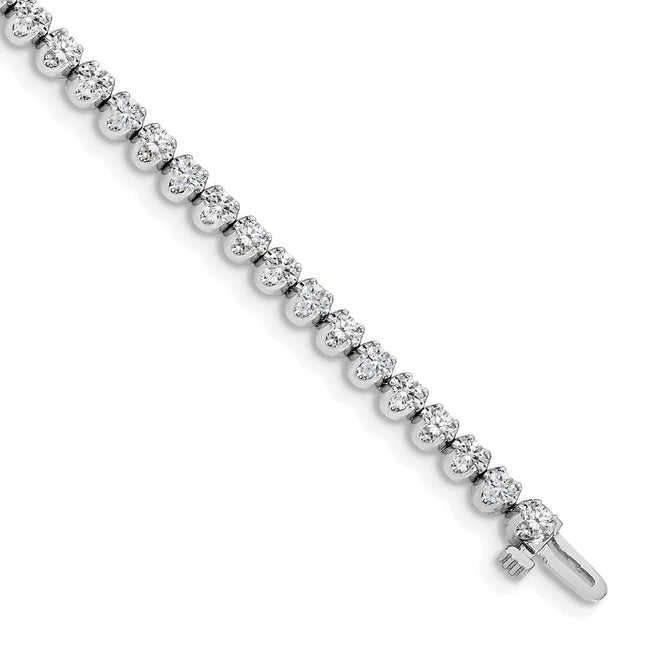14k White Gold Bracelets Style X10005WVS - Classique Jewelry Inc.