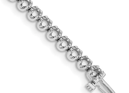 14k White Gold Bracelets Style X10006W - Classique Jewelry Inc.