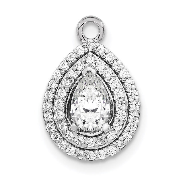14k White Gold Pendants Style X10013WVS - Classique Jewelry Inc.