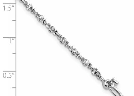 14k White Gold Bracelets Style X10016WVS - Classique Jewelry Inc.
