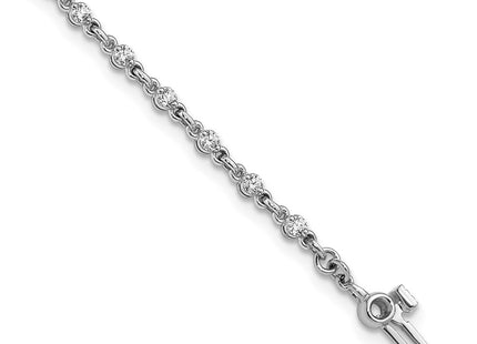 14k White Gold Bracelets Style X10016WVS - Classique Jewelry Inc.