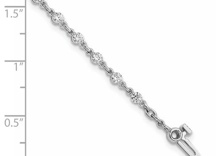 14k White Gold Bracelets Style X10017WVS - Classique Jewelry Inc.