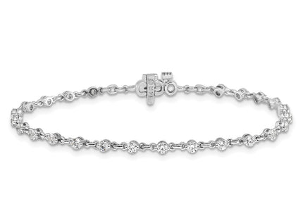 14k White Gold Bracelets Style X10018W - Classique Jewelry Inc.