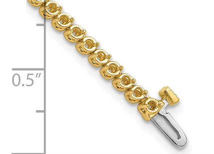 14k Yellow Gold Bracelets Style X10019 - Classique Jewelry Inc.
