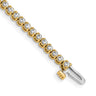 14k Complete1.9 carat Round VS Diamond 2-prong Tennis Bracelet