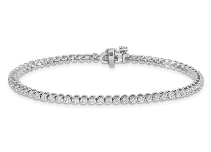14k White Gold Bracelets Style X10019WVS - Classique Jewelry Inc.