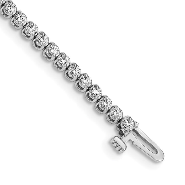 14k White Gold Bracelets Style X10019WA - Classique Jewelry Inc.