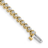 14k Complete 2.9 carat Round VS Diamond 2-prong Tennis Bracelet
