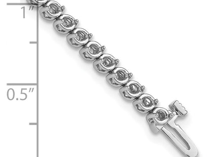14k White Gold Bracelets Style X10020W - Classique Jewelry Inc.