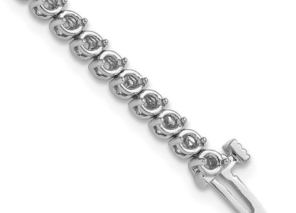 14k White Gold Bracelets Style X10020W - Classique Jewelry Inc.