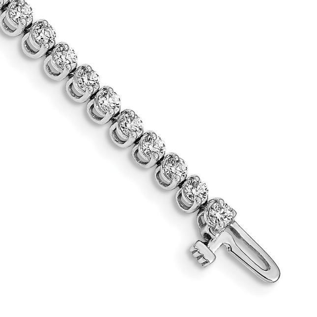 14k White Gold Bracelets Style X10020WVS - Classique Jewelry Inc.