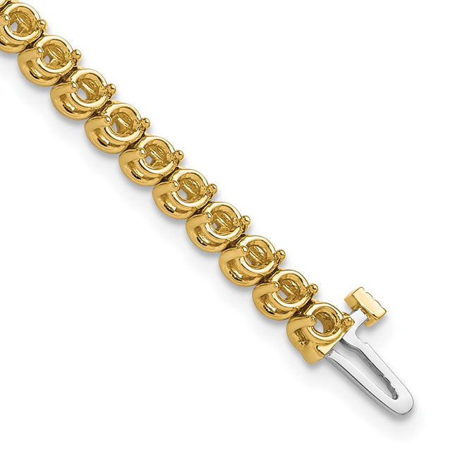 14k Yellow Gold Bracelets Style X10021 - Classique Jewelry Inc.