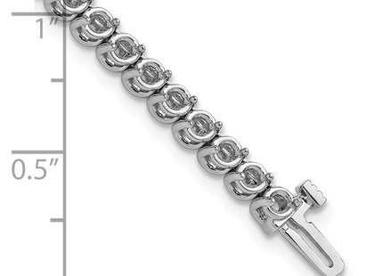 14k White Gold Bracelets Style X10021W - Classique Jewelry Inc.