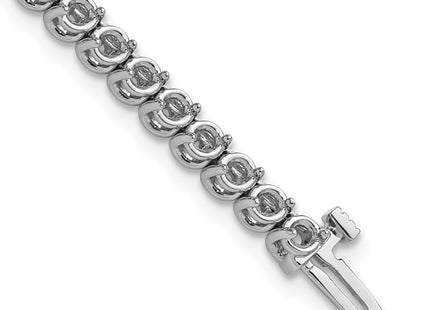 14k White Gold Bracelets Style X10021W - Classique Jewelry Inc.