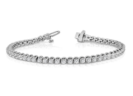 14k White Gold Bracelets Style X10021WVS - Classique Jewelry Inc.