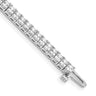 14k White Gold Complete 6.6 carat Princess VS Diamond 4-prong Tennis Bracelet