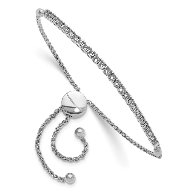 14k White Gold Bracelets Style X10026W - Classique Jewelry Inc.
