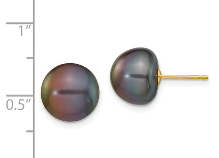 14k Yellow Gold Earrings Style X100BB - Classique Jewelry Inc.