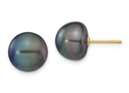 14k Yellow Gold Earrings Style X100BB - Classique Jewelry Inc.