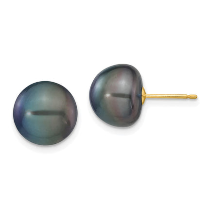 14k Yellow Gold Earrings Style X100BB - Classique Jewelry Inc.