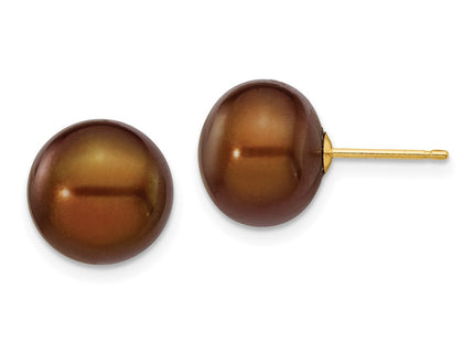 14k Yellow Gold Earrings Style X100BC - Classique Jewelry Inc.