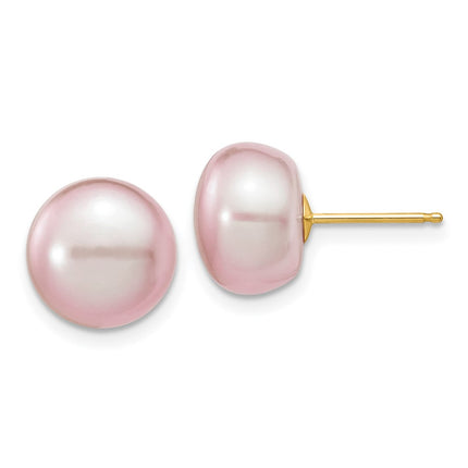 14k Yellow Gold Earrings Style X100BPU - Classique Jewelry Inc.