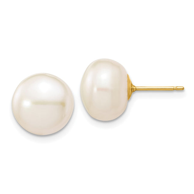 14k Yellow Gold Earrings Style X100BW - Classique Jewelry Inc.
