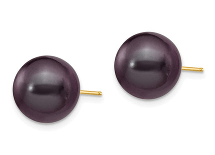 14k Yellow Gold Earrings Style X100PB - Classique Jewelry Inc.