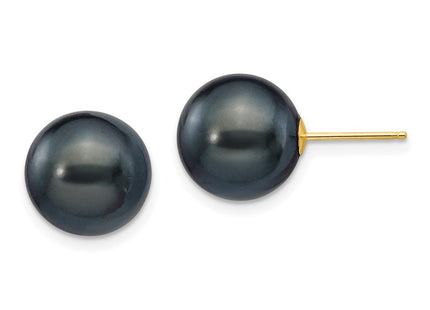 14k Yellow Gold Earrings Style X100PB - Classique Jewelry Inc.