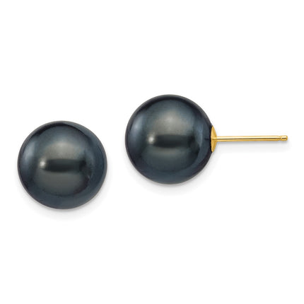14k Yellow Gold Earrings Style X100PB - Classique Jewelry Inc.