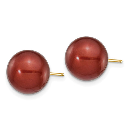 14k Yellow Gold Earrings Style X100PC - Classique Jewelry Inc.