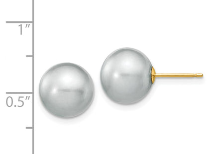 14k Yellow Gold Earrings Style X100PG - Classique Jewelry Inc.