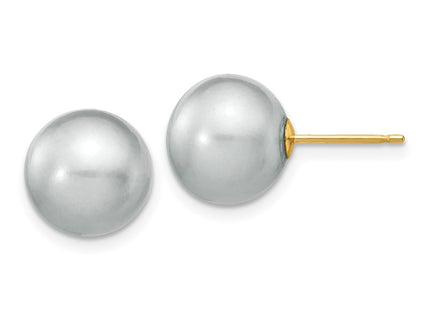 14k Yellow Gold Earrings Style X100PG - Classique Jewelry Inc.