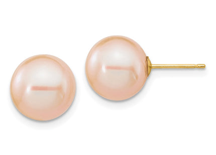 14k Yellow Gold Earrings Style X100PPI - Classique Jewelry Inc.