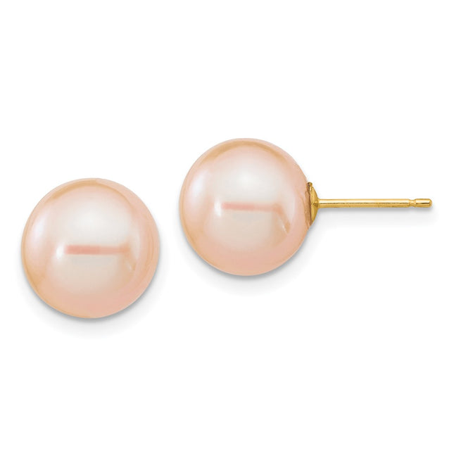 14k Yellow Gold Earrings Style X100PPI - Classique Jewelry Inc.