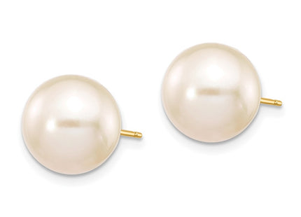 14k Yellow Gold Earrings Style X100PW - Classique Jewelry Inc.