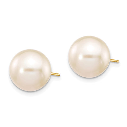 14k Yellow Gold Earrings Style X100PW - Classique Jewelry Inc.