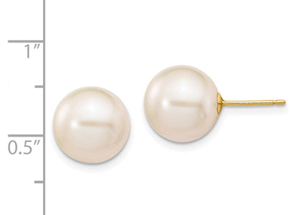 14k Yellow Gold Earrings Style X100PW - Classique Jewelry Inc.